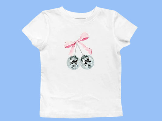 Disco Balls Baby Tee, Y2k Clothes, Summer Top, Coquette Style