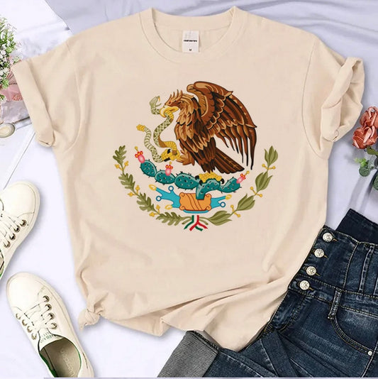 Mexico T-Shirt Womens Graphic Top y2k clothing